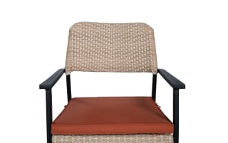 Terracotta Rattan Outdoor Stacking Chair