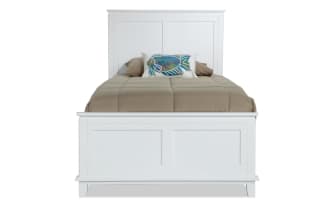 Chadwick Twin White Panel Bed