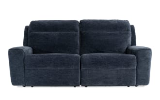 Bolt Navy 84" Power Reclining Loveseat with Power Headrest