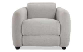 Moonlight Gray Power Recliner with Power Headrest