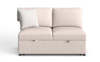 Playday Beige Left Arm Facing Pop-Up Sleeper Loveseat