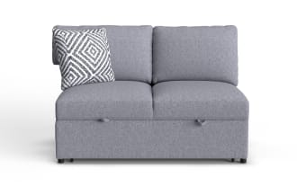 Playday Gray Left Arm Facing Pop-Up Sleeper Loveseat