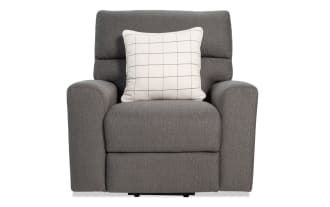 Modern Farmhouse Gray Power Reclining Lift Chair with Power Headrest