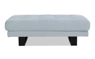 Avalon Light Blue Ottoman