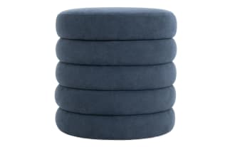 Blair Navy Storage Ottoman