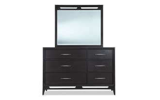 Soho Espresso 6 Drawer Dresser & Mirror