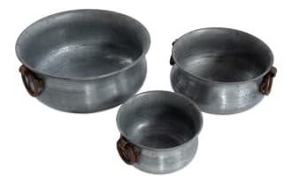Gray Outdoor Planters (Set of 3)