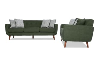 Bettie Avocado 86'' Sofa & 65'' Loveseat