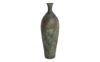23.5'' Green Rustic Floor Vase