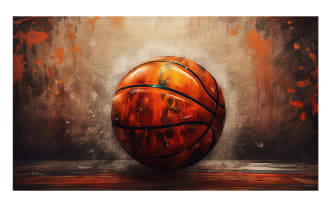 Basketball Canvas Wall Art