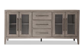 Villa 70" Gray Fully Assembled TV Stand
