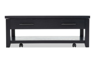 Villa Black Lift-Top Storage Coffee Table