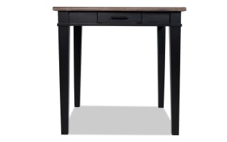 Montana Black & Brown Square Counter Height Storage Dining Table
