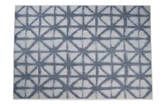 Sol 5' x 7' Blue Geometric Indoor/Outdoor Rug