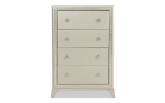 Celine Silver 4 Drawer Chest