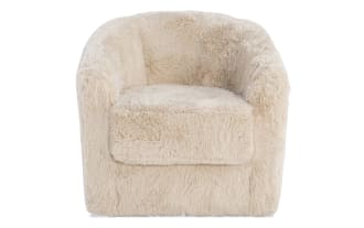 Brynn Taupe Swivel Chair