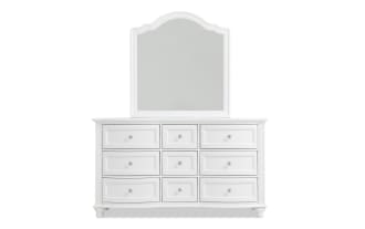 Madelyn White 9 Drawer Dresser & Mirror