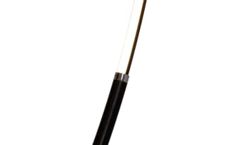 Ellis 80" black metal LED circle floor lamp with contemporary style, featuring an 80-inch illuminated circular frame and foot switch control.