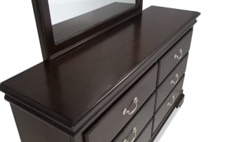 Middleton Cherry 6 Drawer Dresser & Mirror