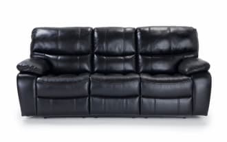 Avenger Black 89'' Power Reclining Sofa with USB Port