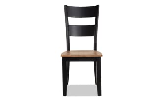 Blake Black & Natural Ladder Back Dining Chair