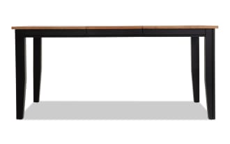 Blake Black & Natural Extendable Dining Table
