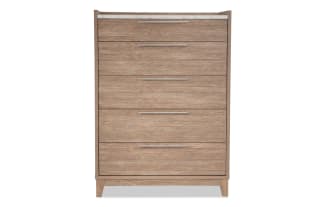Solitude Light Brown 5 Drawer Chest