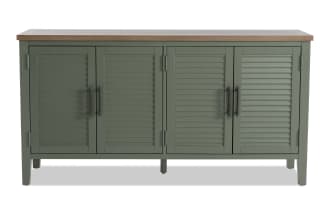 Sawyer Green 4 Door Cabinet