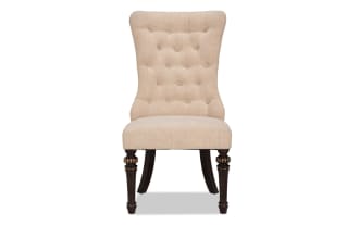 Regency Beige Solid Back Dining Chair