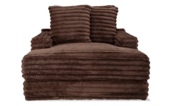 Sofia Chocolate Chaise