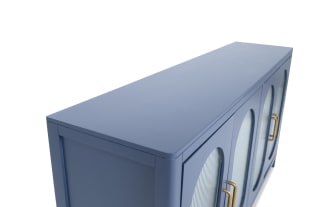 Quinn Navy 4 Door Cabinet
