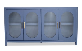 Quinn Navy 4 Door Cabinet