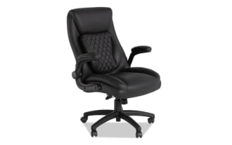 Panther Black Faux Leather Adjustable Office Chair