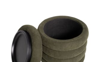 Blair Green Storage Ottoman