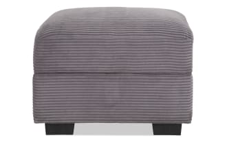 Aspen Charcoal Storage Ottoman
