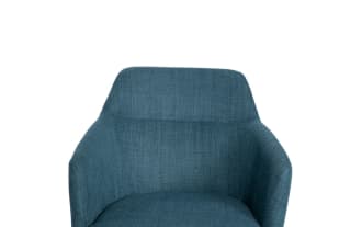 Bettie Upholstered Teal Adjustable Swivel Office Chair
