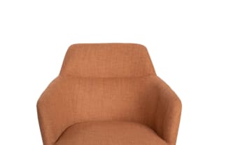 Bettie Upholstered Russet Adjustable Swivel Office Chair