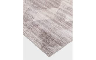 Salem 5' x 7' Brown Geometric Washable Rug