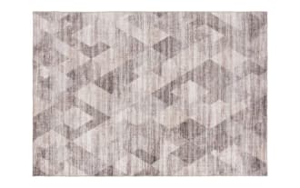 Salem 5' x 7' Brown Geometric Washable Rug
