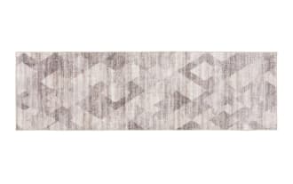 Salem 3' x 6' Brown Geometric Washable Runner