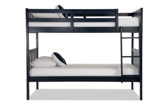 Bailey Twin/Twin Navy Bunk Bed