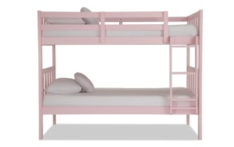 Bailey Twin/Twin Pink Bunk Bed