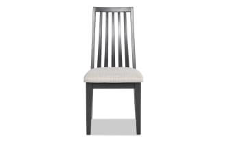 Blake Gray Windsor Upholstered Dining Chair