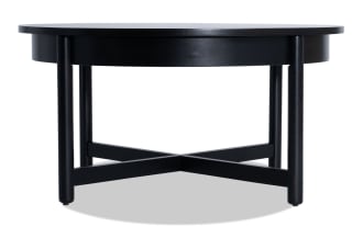 Bettie Black Round Coffee Table