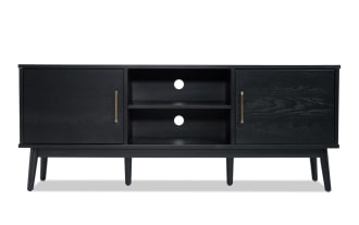 Bettie 60'' Black Fully Assembled TV Console