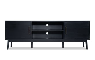 Bettie 70'' Black Fully Assembled TV Stand