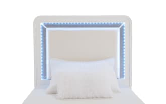 Glitz Twin White Bed