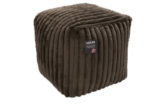 Sofia Walnut Channel Pouf