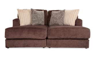 Sofia Chocolate 78'' Dual Chaise