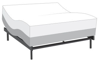 Power Bob Elite Base with Gem Hybrid 8'' Queen Firm Mattress